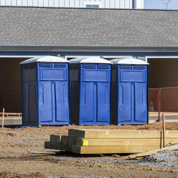 Heavy-duty construction site porta potty in Livingston, Texas