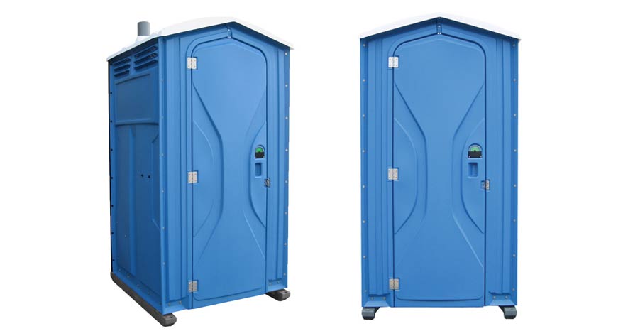Long-term porta potty units on site in Livingston, Texas